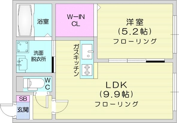 幌平橋駅 徒歩10分 5階の物件間取画像